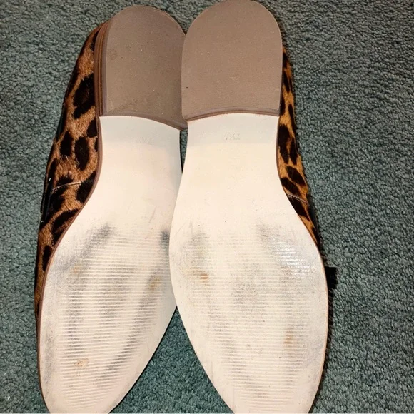 Talbots Brown Leopard Tassel Loafers - Picture 5 of 6